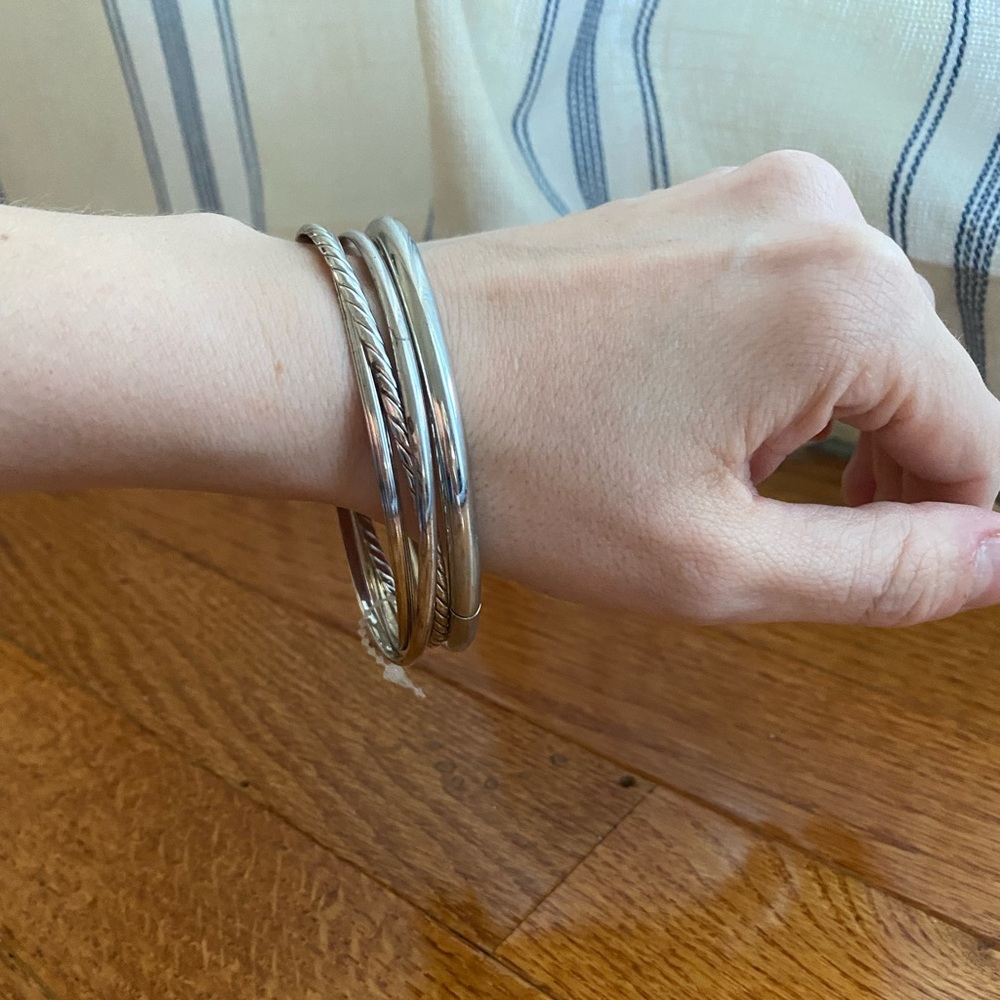 Silver bangle bundle 🩶 - Picture 5 of 5